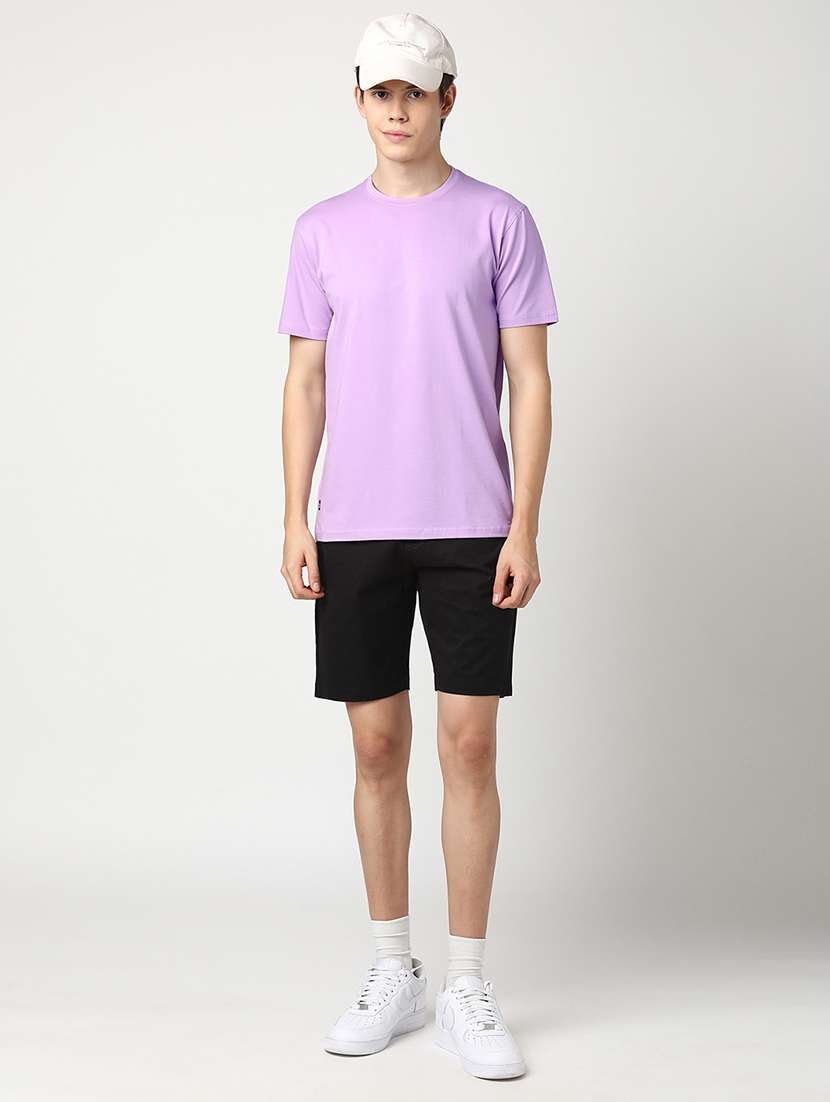 men solid short sleeve regular fit t-shirt - 22029968 -  Standard Image - 4