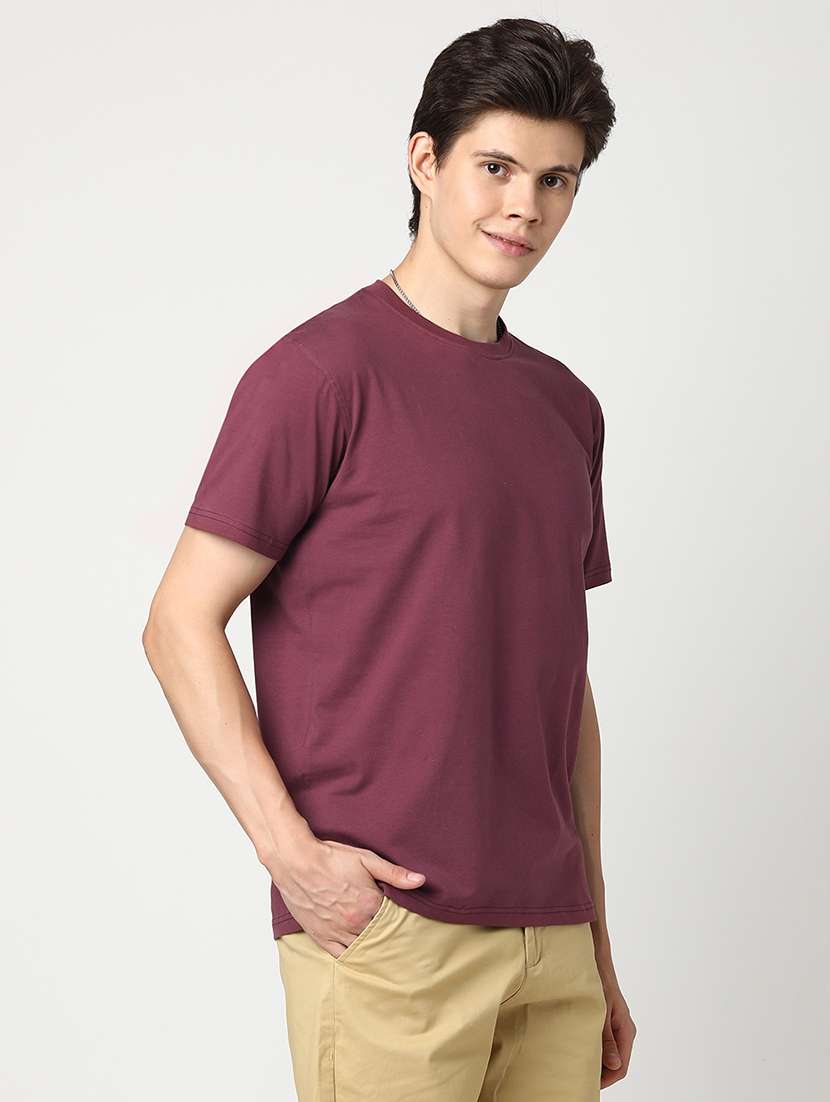men solid short sleeve regular fit t-shirt - 22029969 -  Standard Image - 1