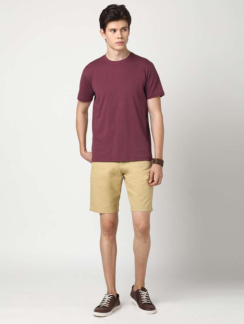 men solid short sleeve regular fit t-shirt - 22029969 -  Standard Image - 4