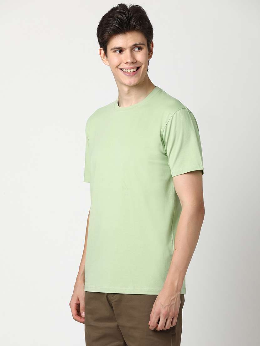 men solid short sleeve regular fit t-shirt - 22029973 -  Standard Image - 1