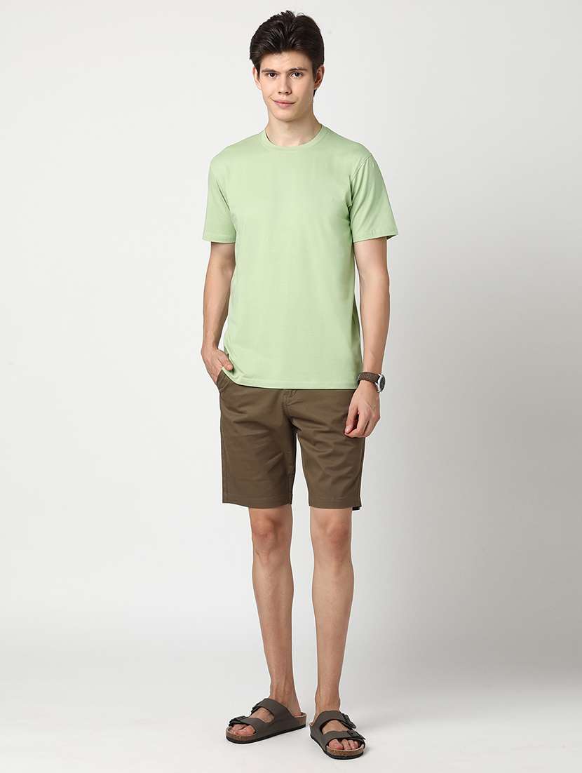 men solid short sleeve regular fit t-shirt - 22029973 -  Standard Image - 4