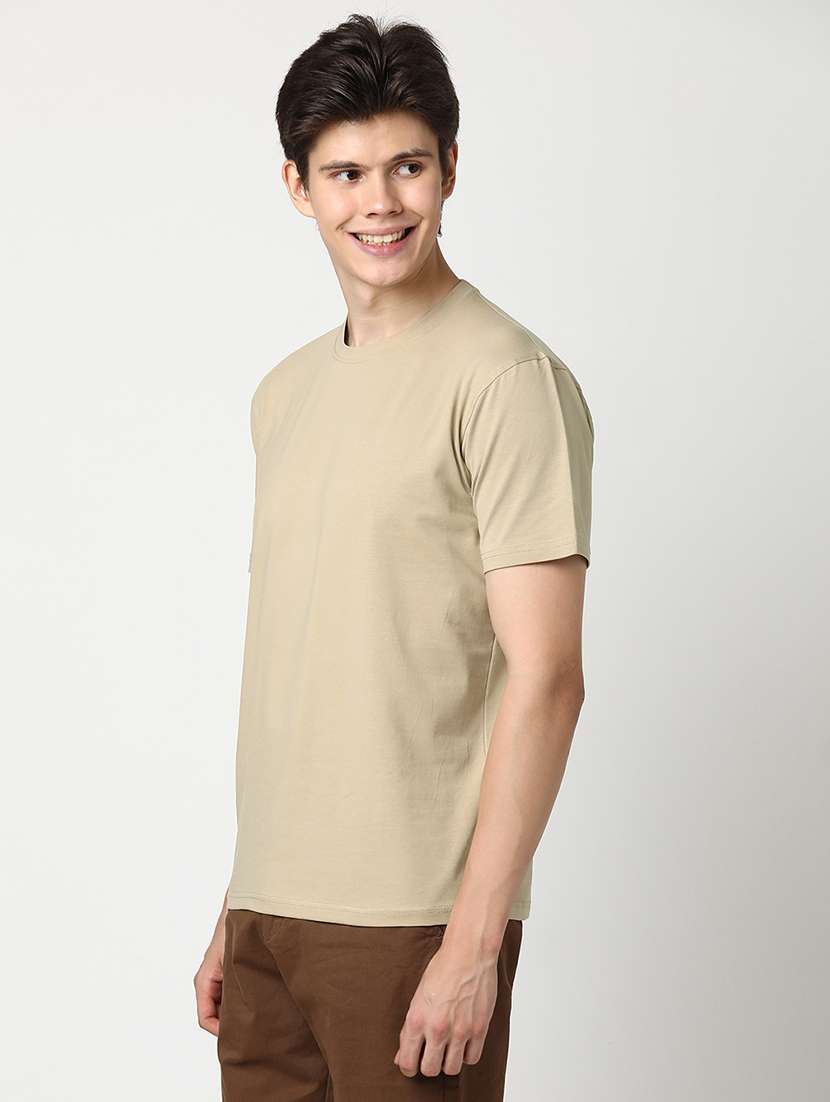 men solid short sleeve regular fit t-shirt - 22029974 -  Standard Image - 1