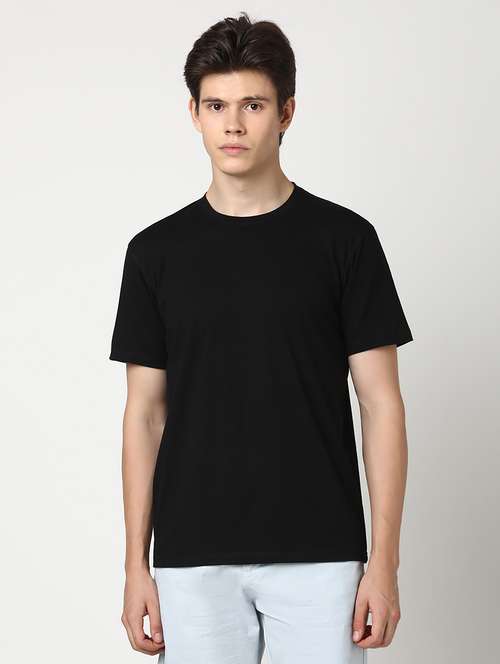 men solid short sleeve regular fit t-shirt - 22029975 -  Standard Image - 0