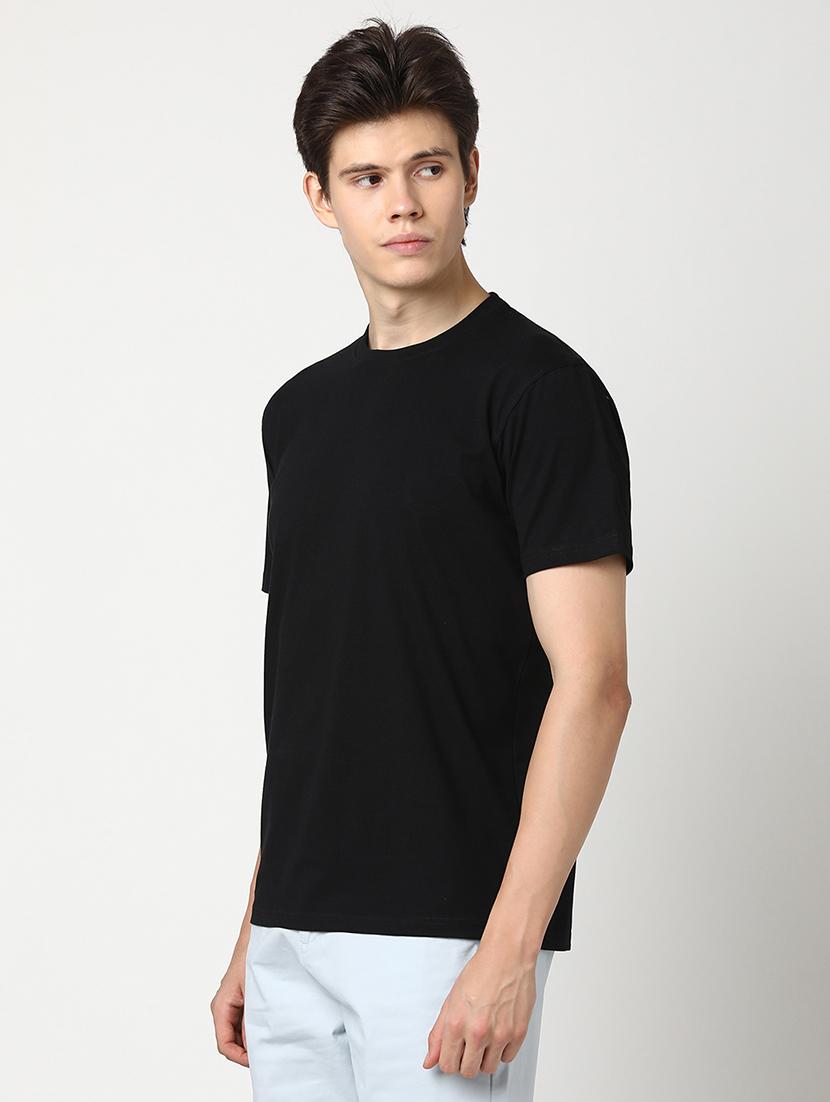 men solid short sleeve regular fit t-shirt - 22029975 - Standard Image - 1