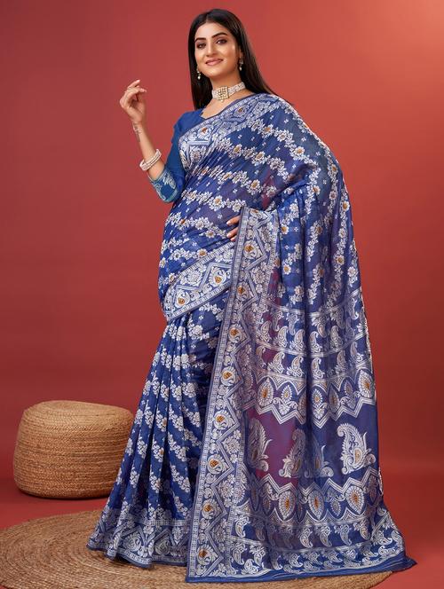 women self design banarasi saree with blouse - 22029983 -  Standard Image - 0
