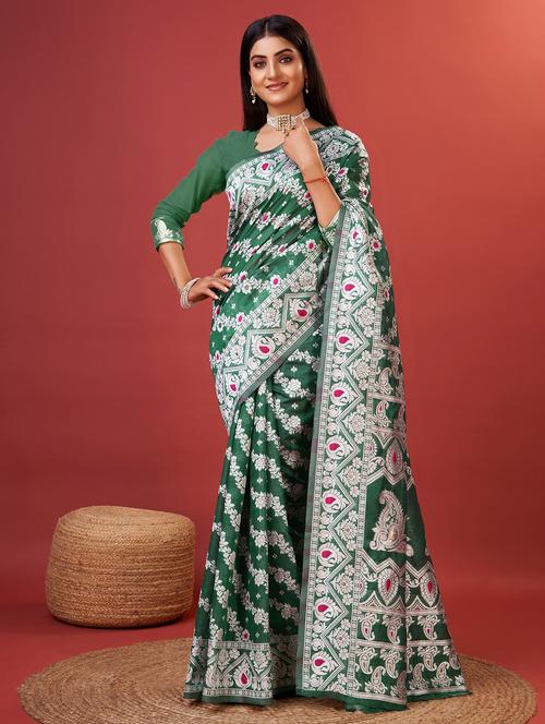 women self design banarasi saree with blouse - 22029984 - Standard Image - 0