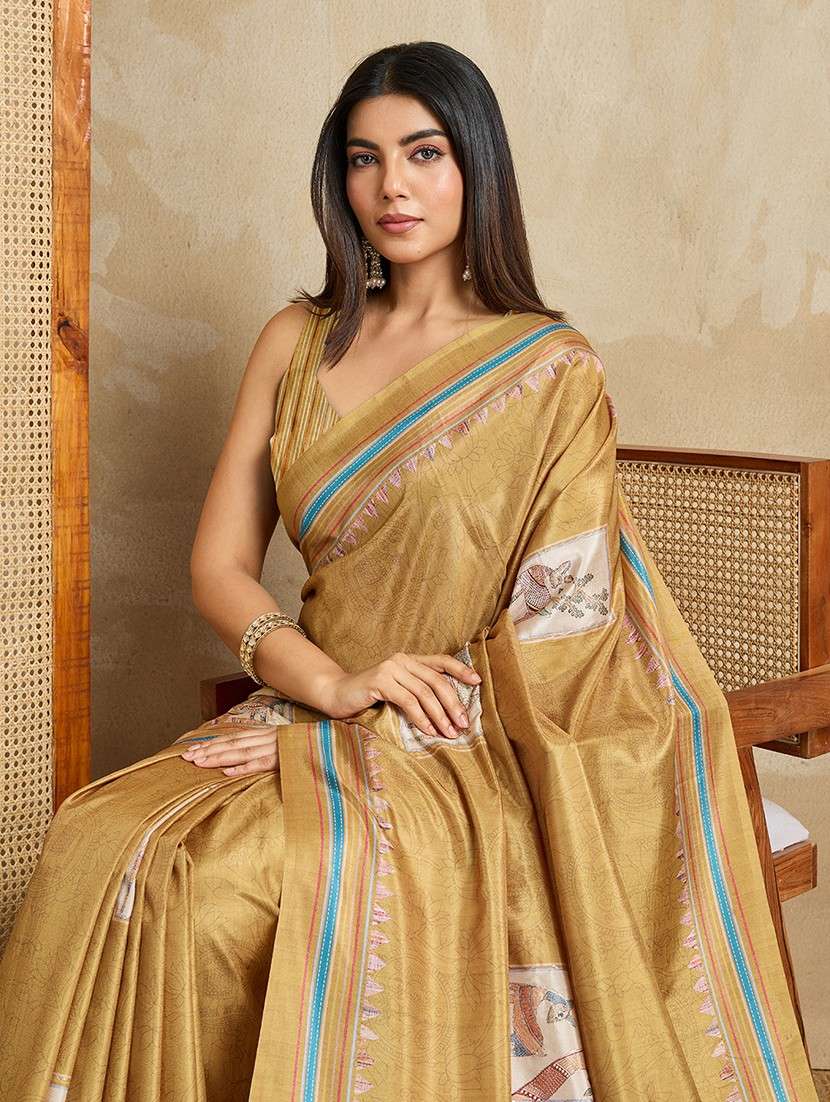 women printed casual wear saree with blouse - 22030007 - Standard Image - 4