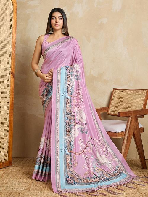 women printed casual wear saree with blouse - 22030008 - Standard Image - 0