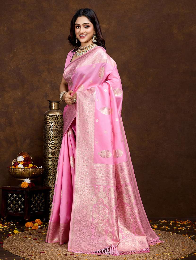 women self design banarasi saree with blouse - 22030009 -  Standard Image - 1