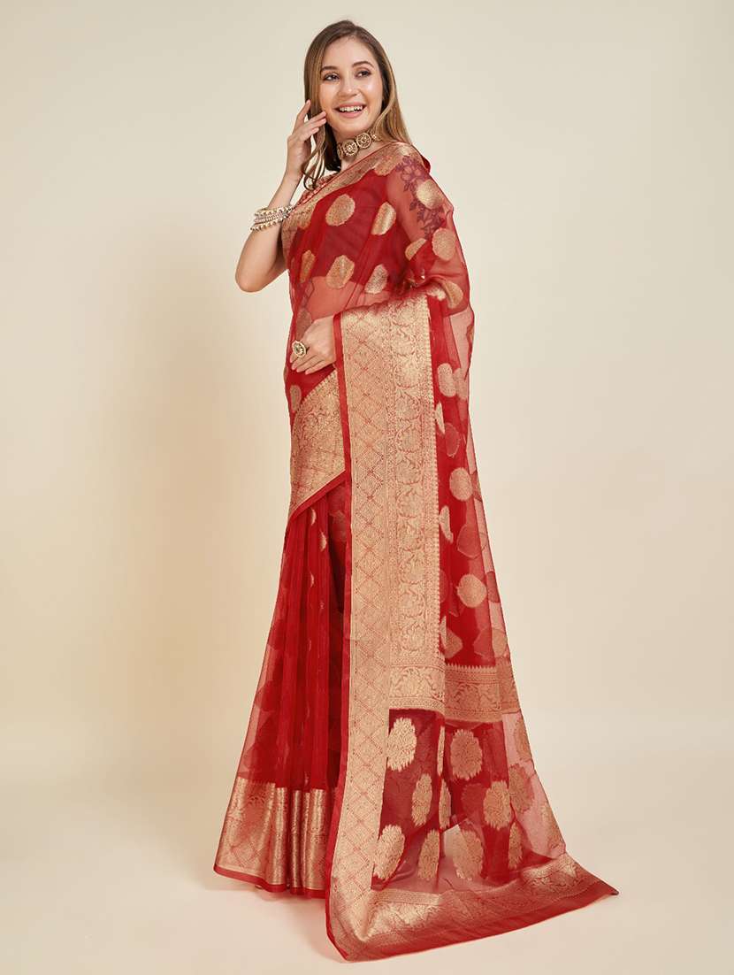 women self design banarasi saree with blouse - 22030012 -  Standard Image - 1