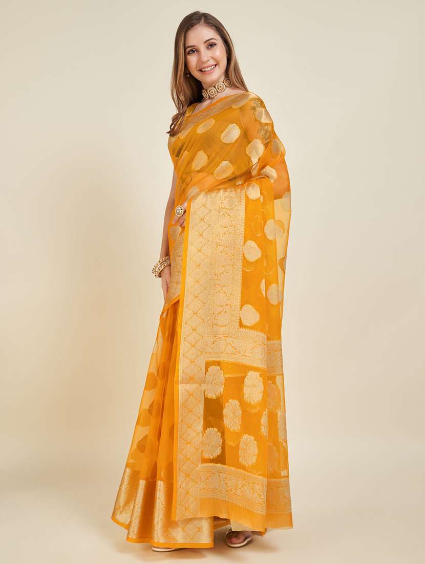 women self design banarasi saree with blouse - 22030014 -  Standard Image - 1