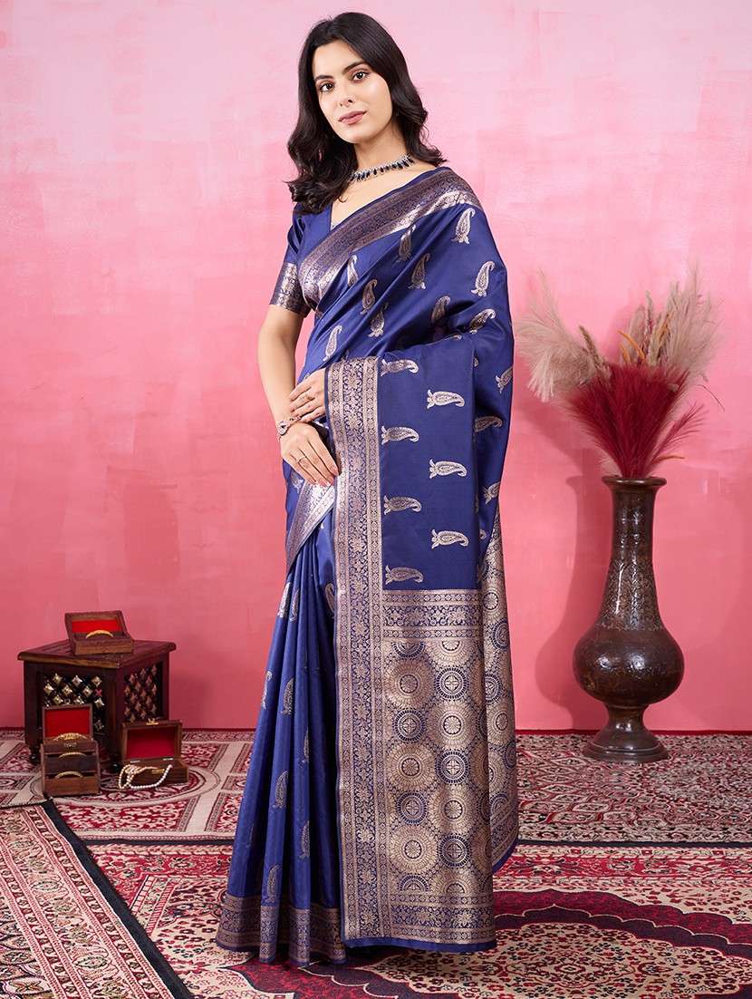 women self design banarasi saree with blouse - 22030017 -  Standard Image - 1
