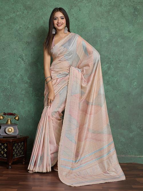 women printed casual wear saree with blouse - 22030034 -  Standard Image - 0