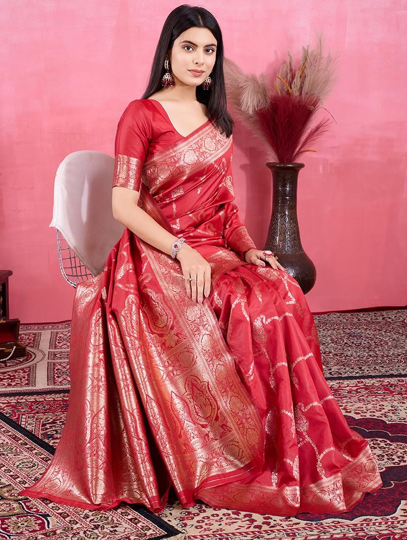 women self design banarasi saree with blouse - 22030046 -  Standard Image - 1