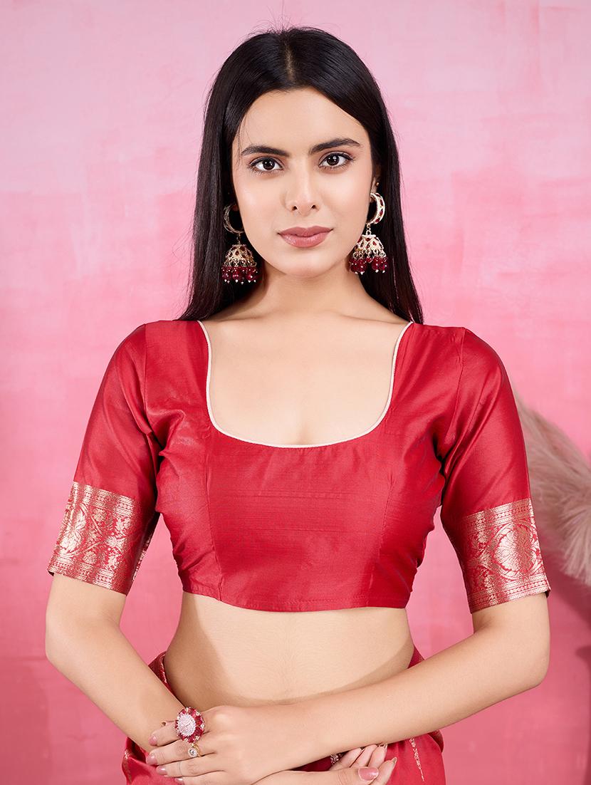 women self design banarasi saree with blouse - 22030046 - Standard Image - 4