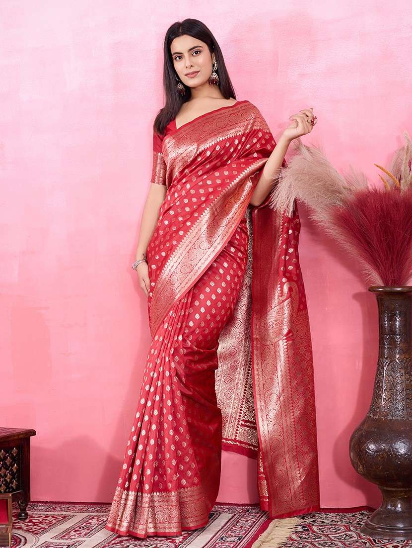 women self design banarasi saree with blouse - 22030056 - Standard Image - 1