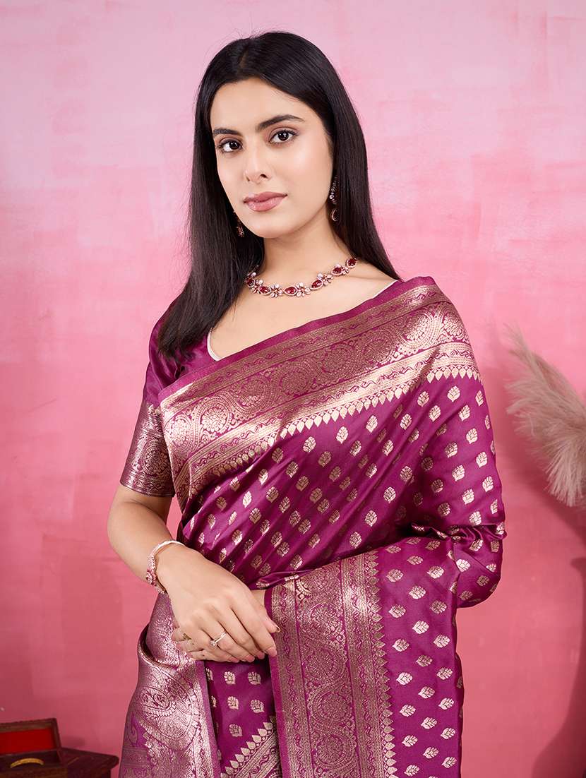 women self design banarasi saree with blouse - 22030057 -  Standard Image - 1