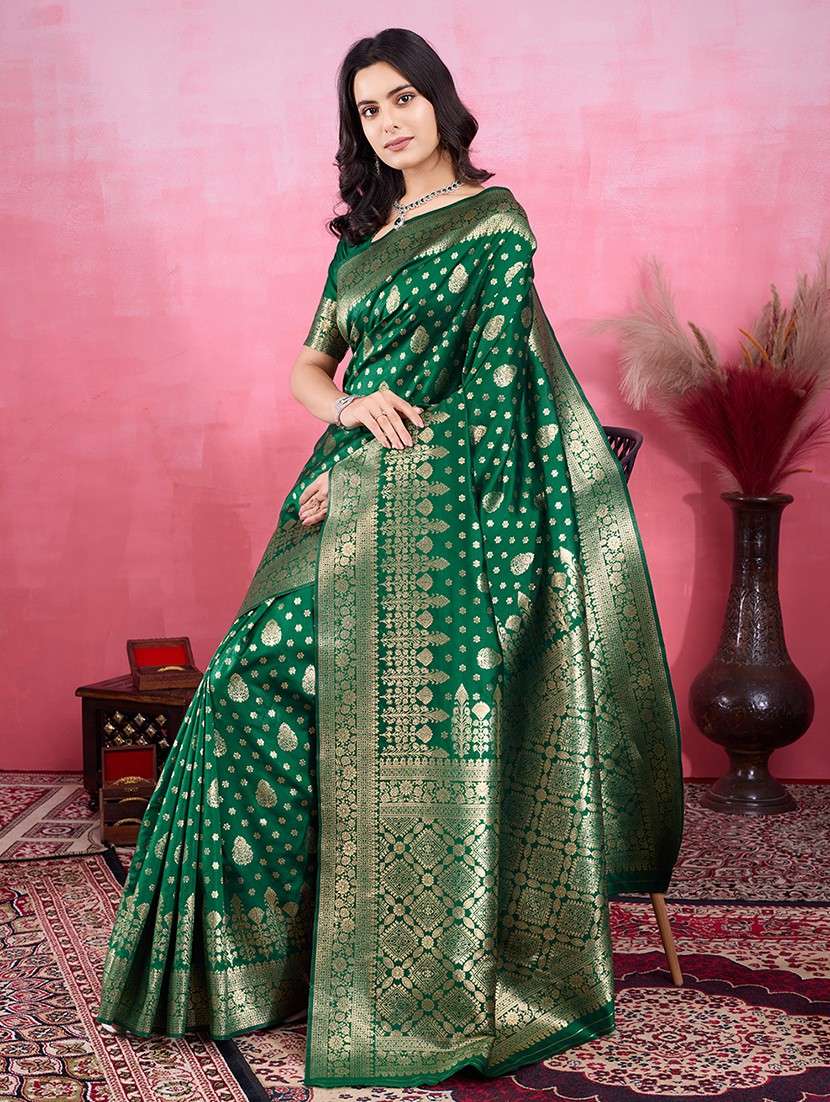 women self design banarasi saree with blouse - 22030059 -  Standard Image - 1