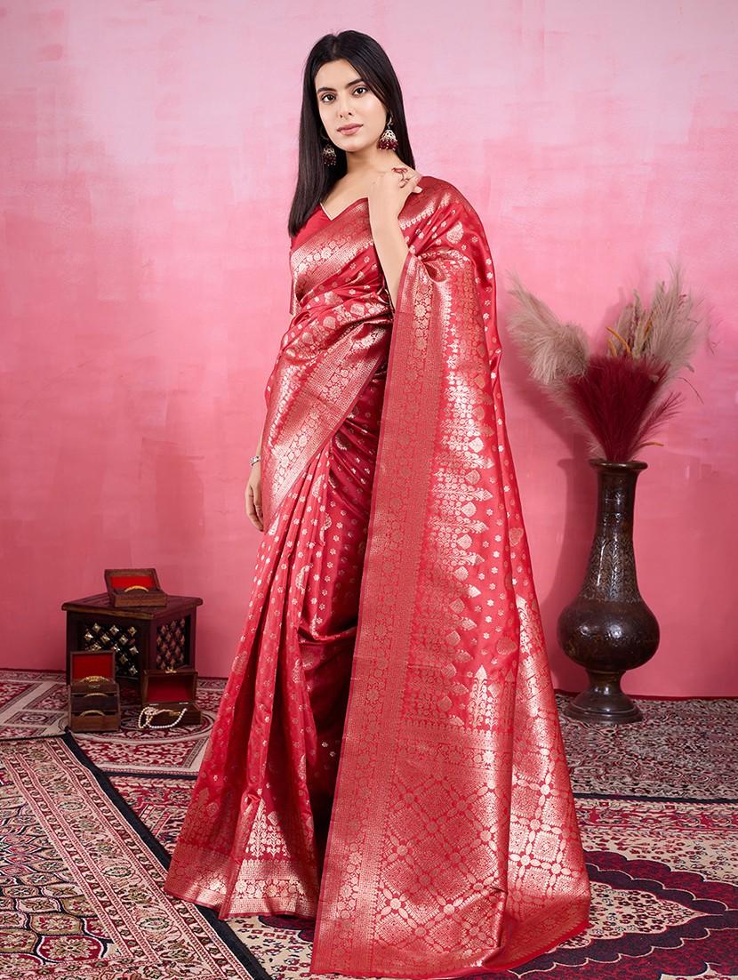 women self design banarasi saree with blouse - 22030061 -  Standard Image - 1