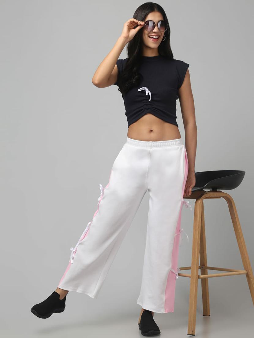 women tapered high rise track pant - 22030071 - Standard Image - 1
