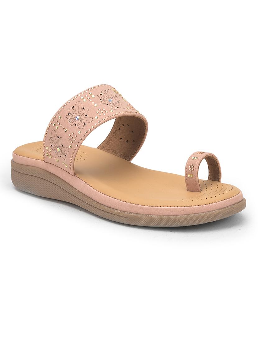women embellished one toe flat sandal - 22030086 - Zoom Image - 0