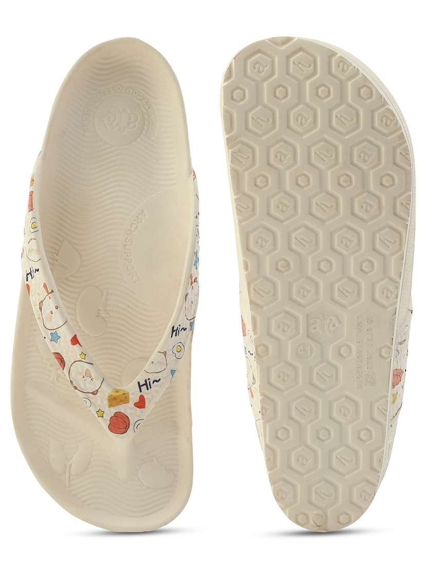 women printed slip on flip flop - 22030087 -  Standard Image - 4