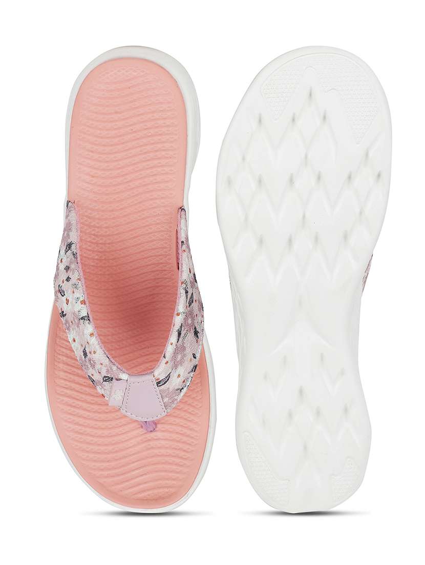 women printed slip on flip flop - 22030088 -  Standard Image - 4