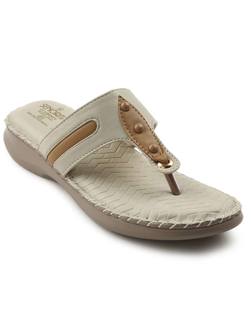 women solid  slip on wedge - 22030109 -  Standard Image - 1