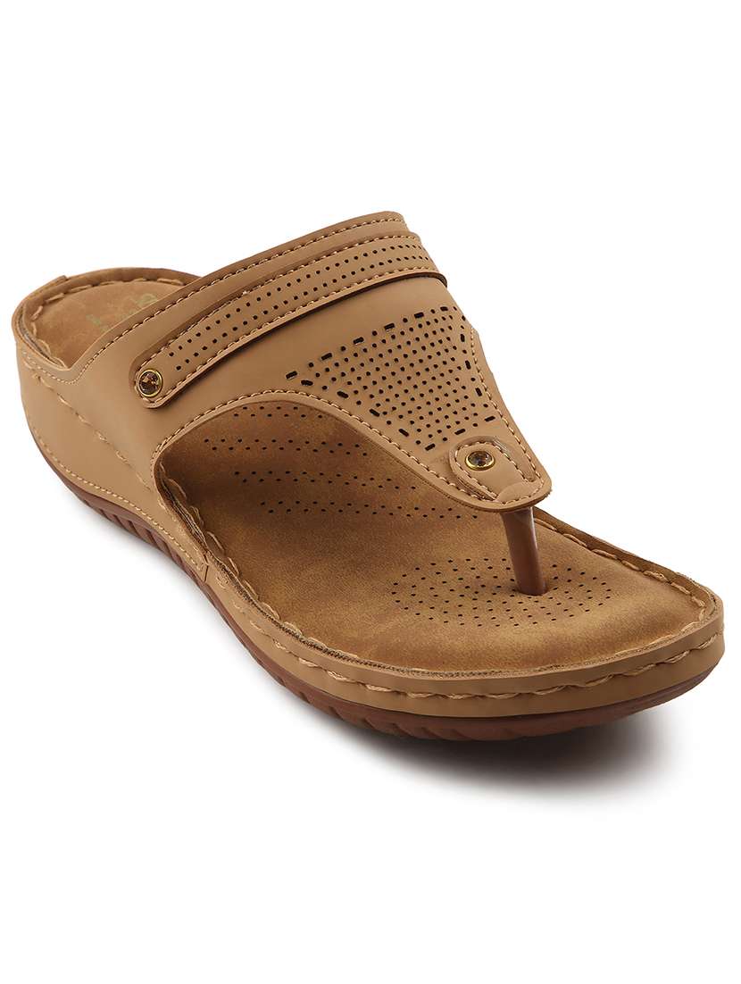 women solid  slip on wedge - 22030110 -  Standard Image - 1