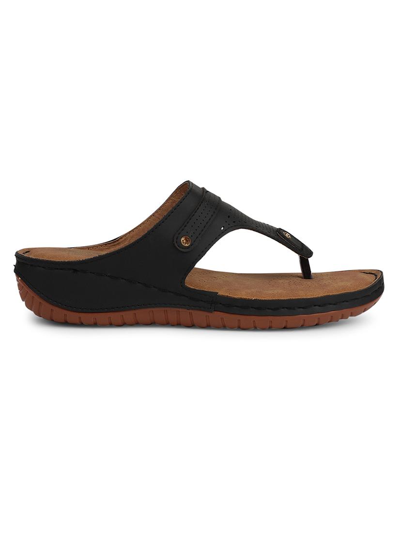 women solid slip on wedge - 22030111 - Standard Image - 1