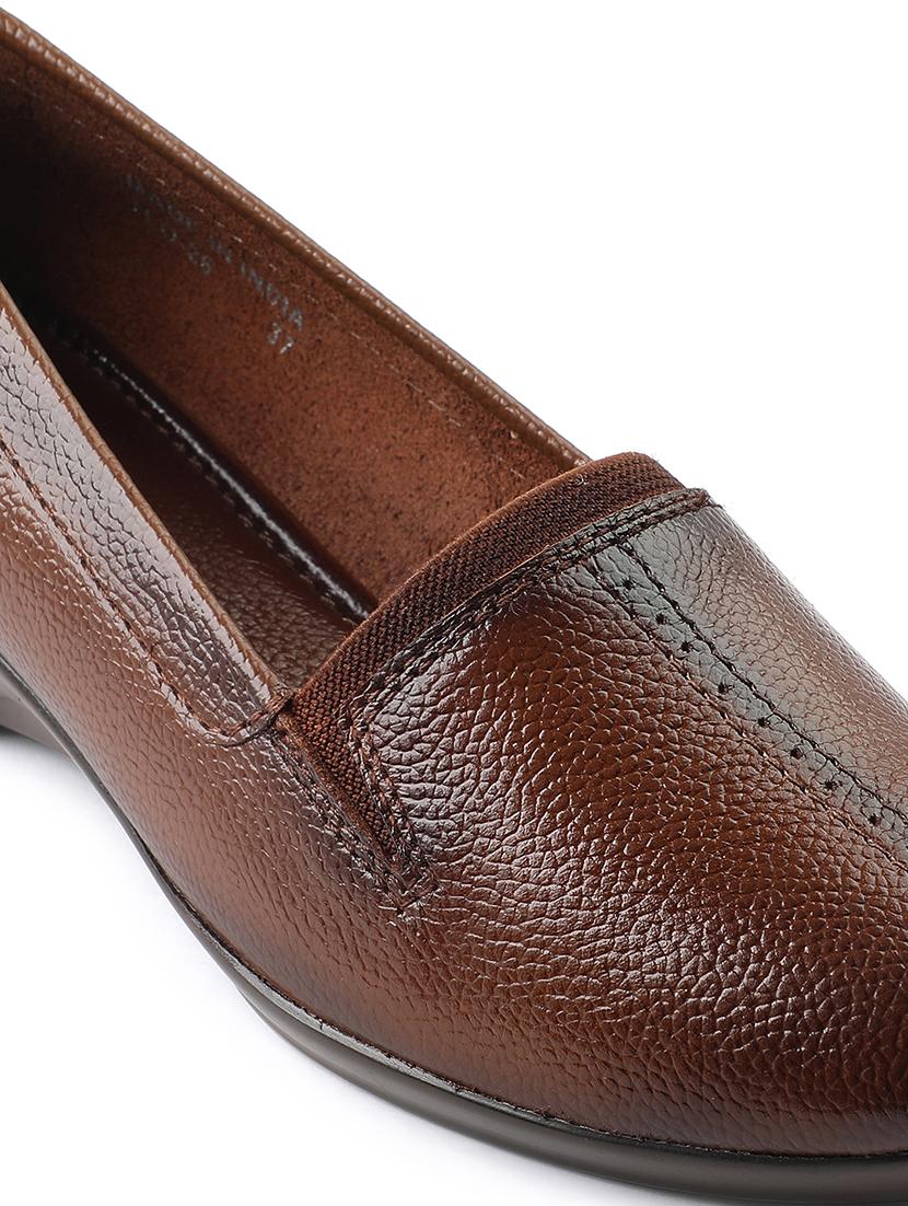 women brown slip on wedge - 22030133 - Standard Image - 4