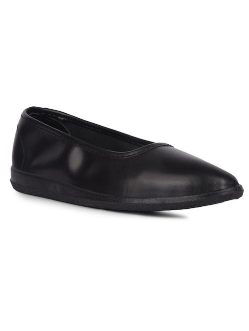 women black solid slip on ballerina - 22030139 - Standard Image - 0