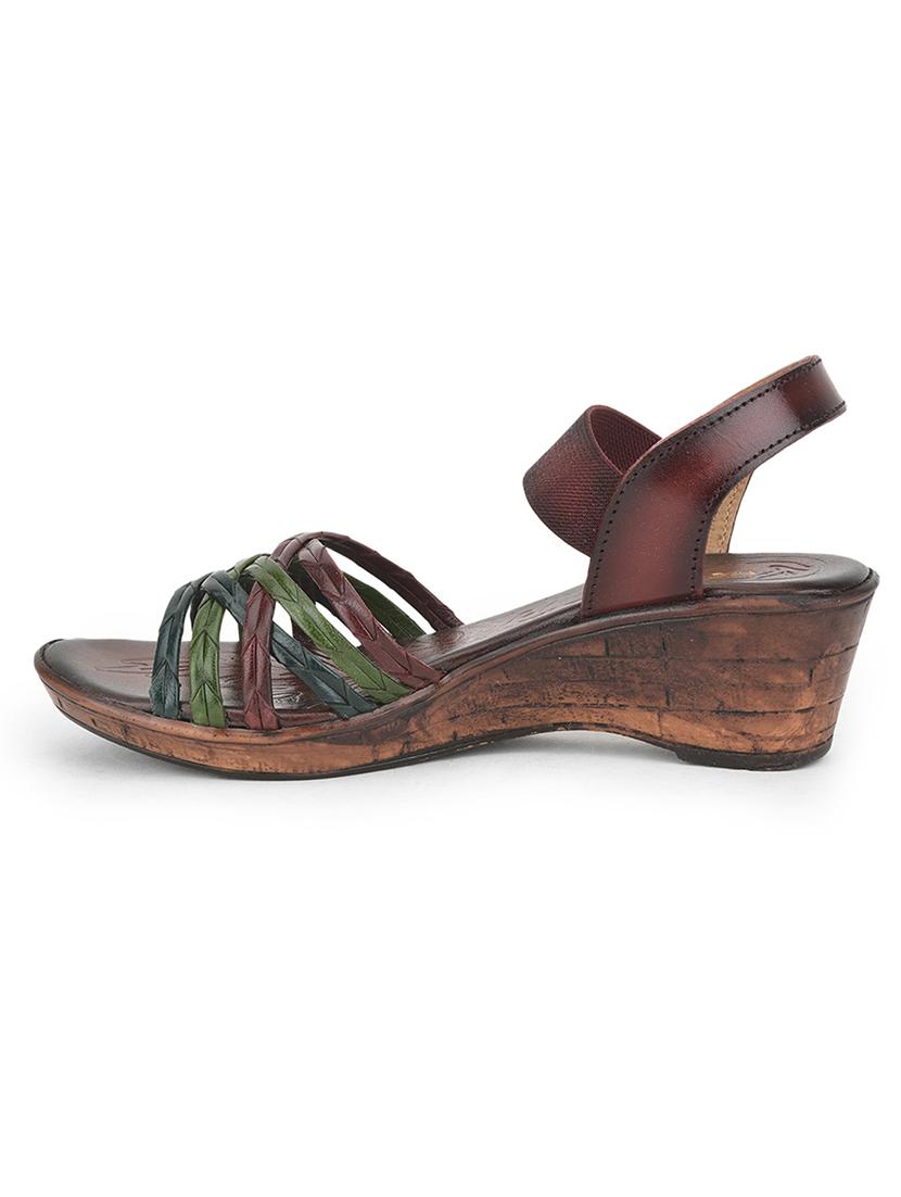 women solid back strap wedges - 22030145 -  Standard Image - 1