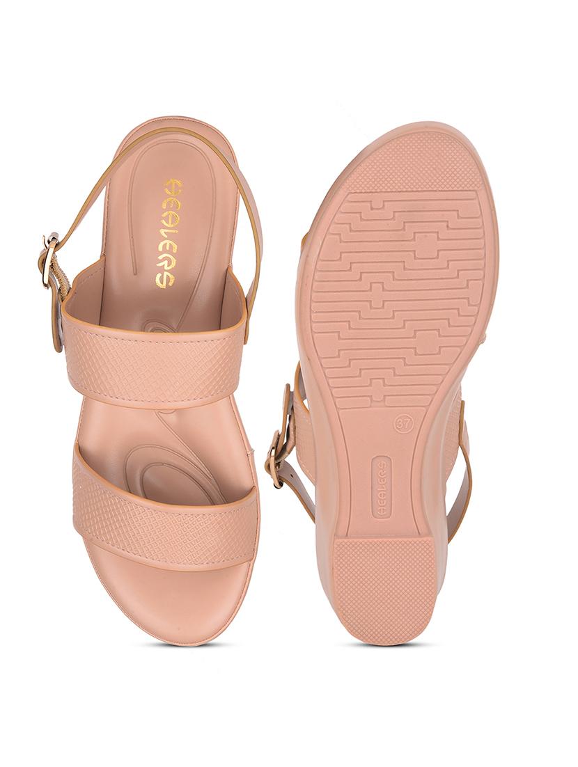 women solid back strap wedges - 22030162 - Standard Image - 4
