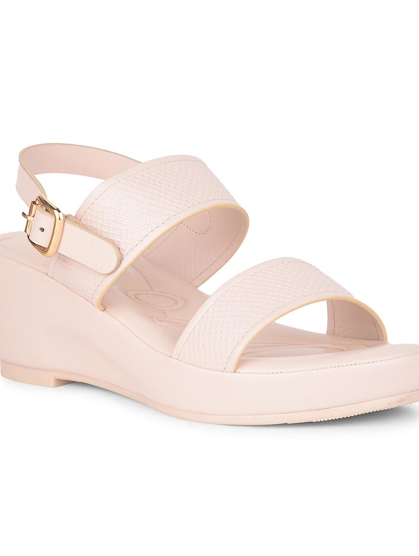 women solid back strap wedges - 22030163 - Standard Image - 1