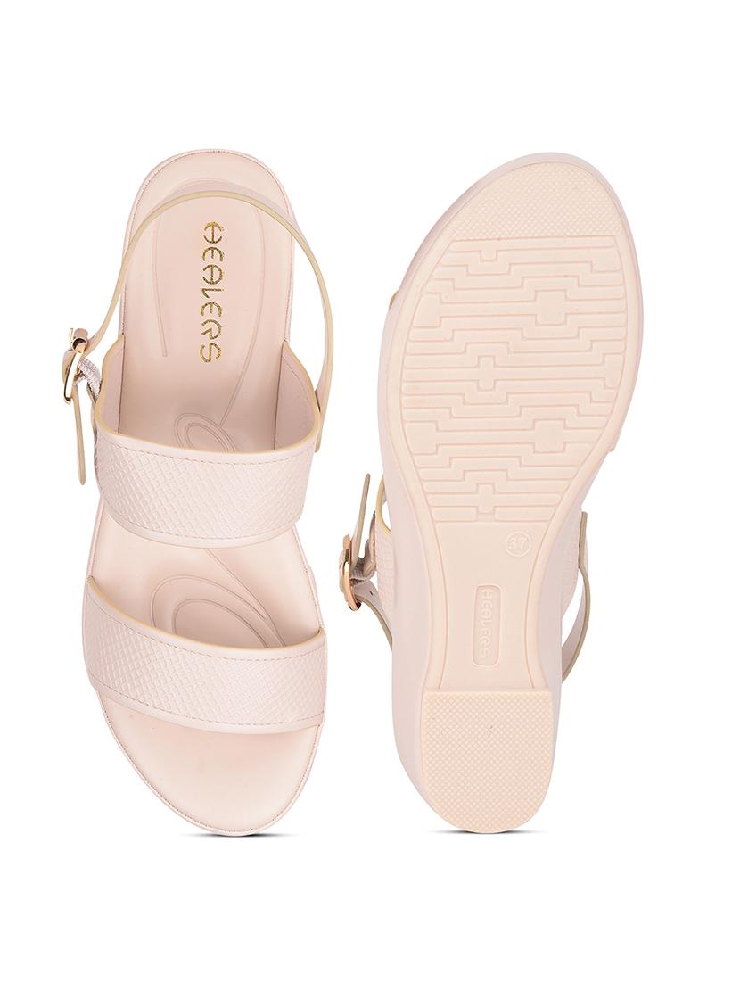 women solid back strap wedges - 22030163 - Standard Image - 4