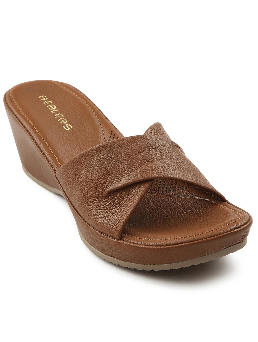 women solid slip on wedges - 22030169 - Standard Image - 1