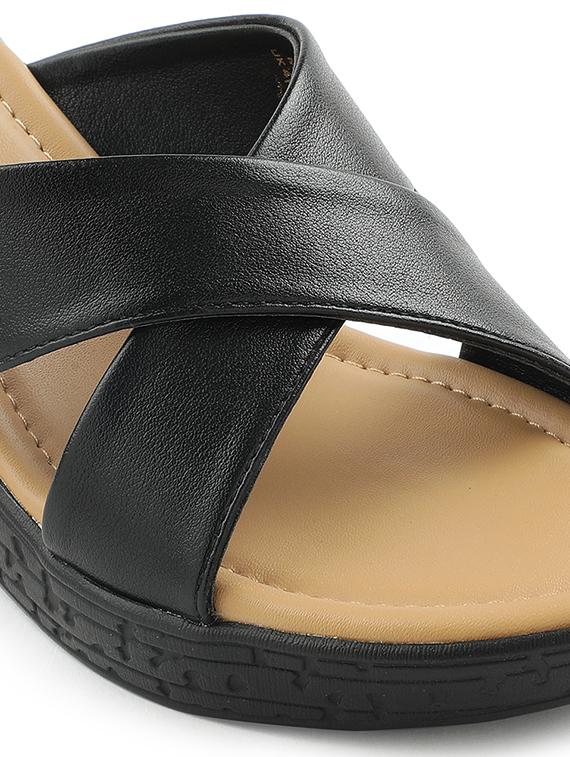 women solid slip on wedge - 22030170 - Standard Image - 4