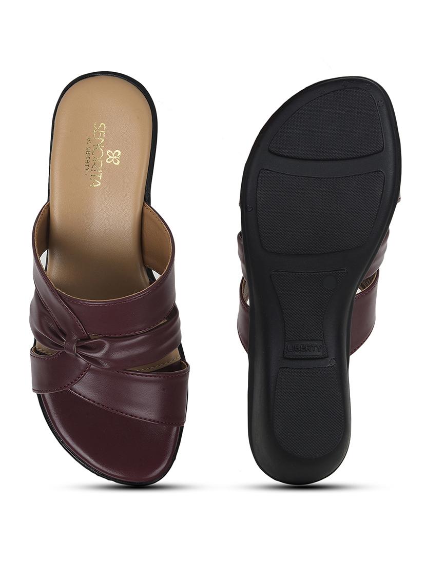 women solid slip on wedge - 22030172 - Standard Image - 4