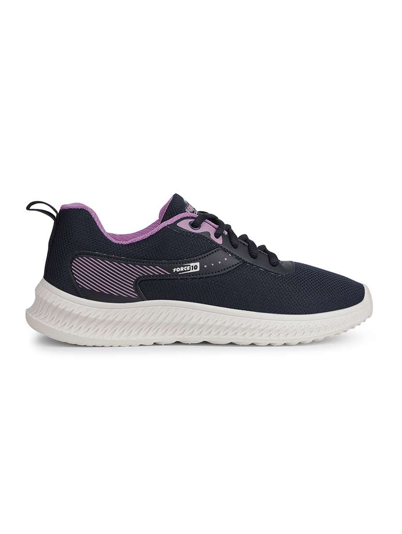 women navy blue lace up sports shoe - 22030218 -  Standard Image - 1