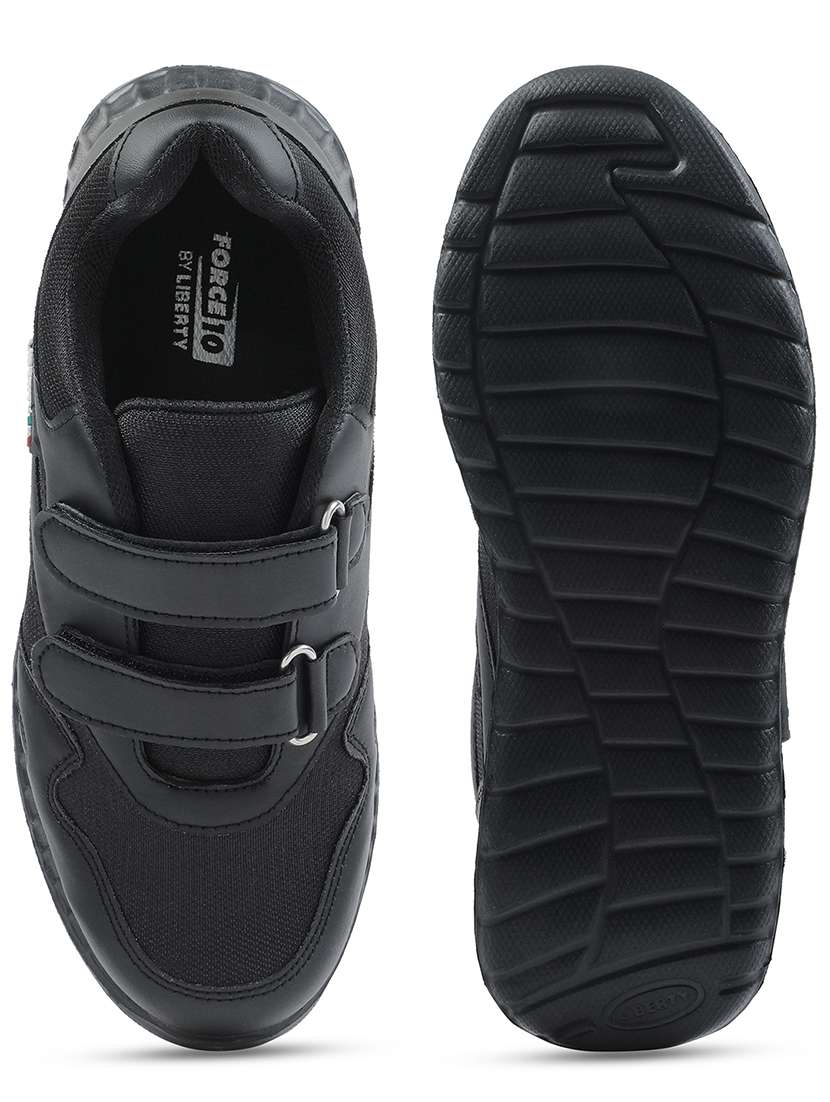 kids solid velcro unfiorm shoes - 22030236 -  Standard Image - 4
