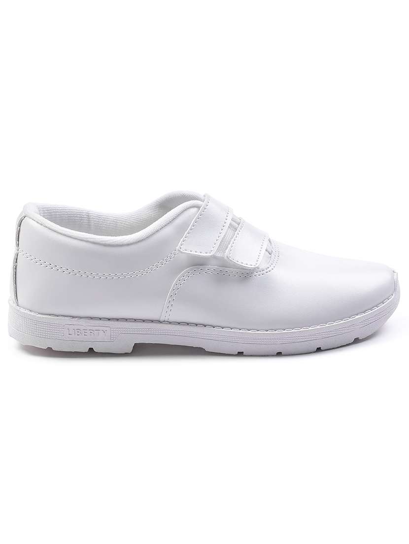 boys solid velcro uniform shoes - 22030258 -  Standard Image - 1