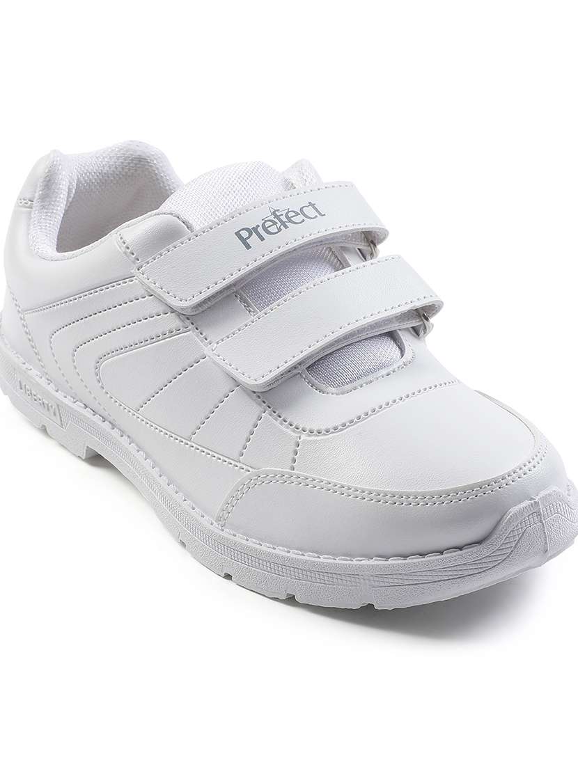 boys solid velcro uniform shoes - 22030265 -  Standard Image - 1