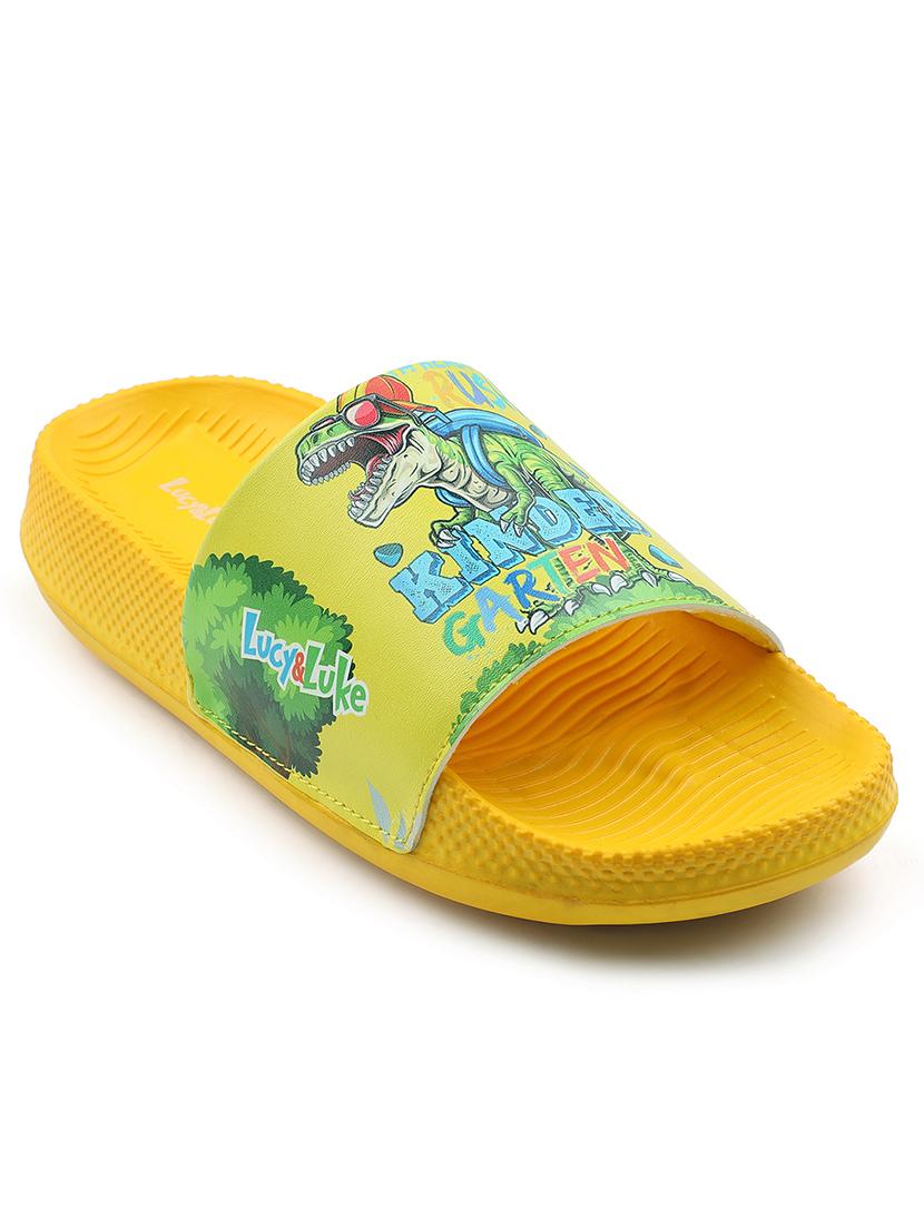 boys printed slip on slides - 22030272 - Standard Image - 1