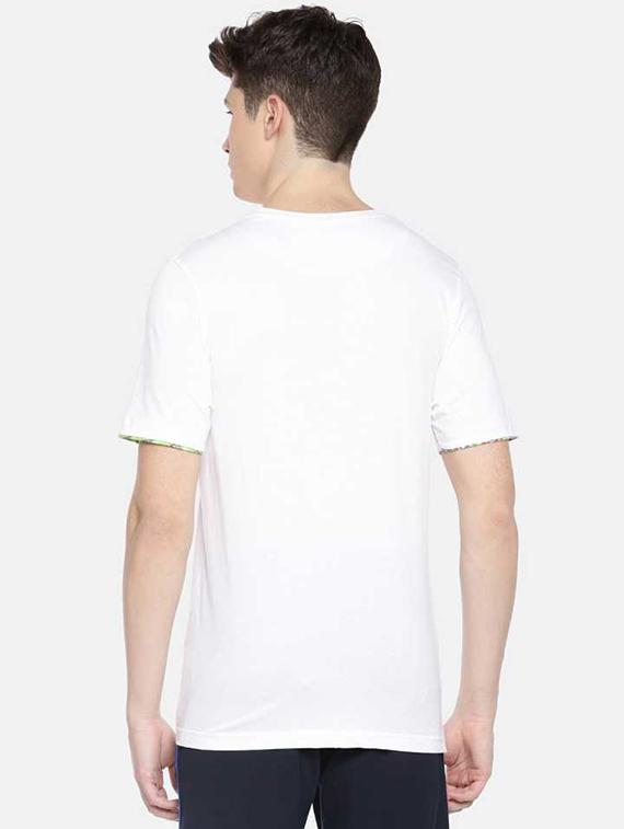 men placement print short sleeve regular fit t-shirt - 22030277 -  Standard Image - 1