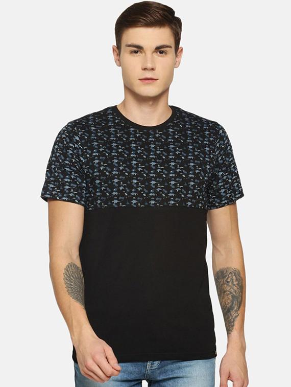 men pack of 5 printed short sleeve t-shirt - 22030295 -  Standard Image - 1