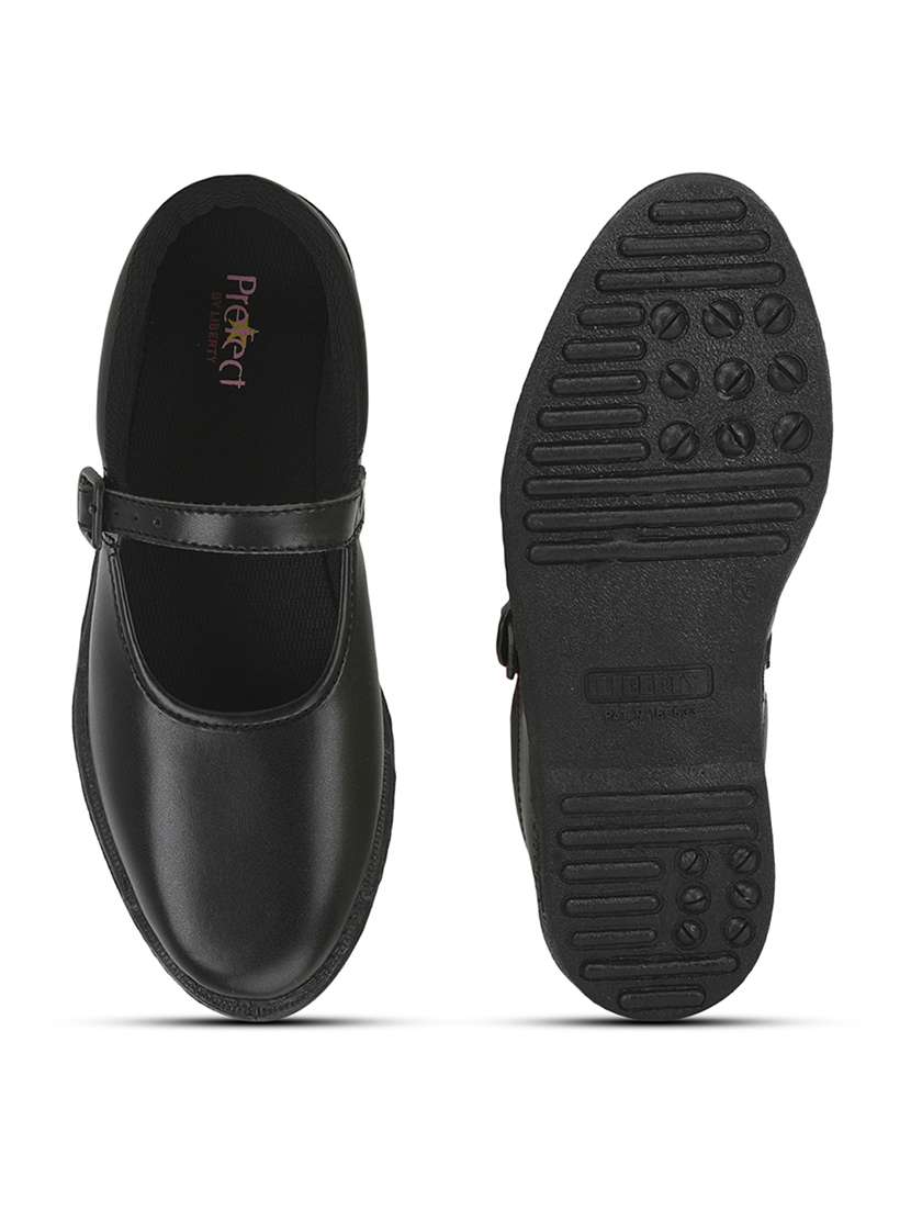 girls solid buckle uniform shoes - 22030314 -  Standard Image - 4