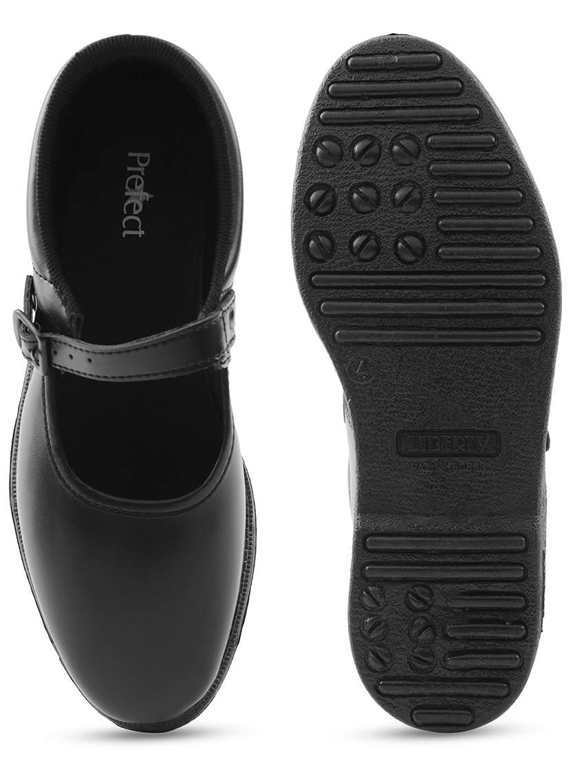 girls solid buckle unfiorm shoes - 22030317 -  Standard Image - 4