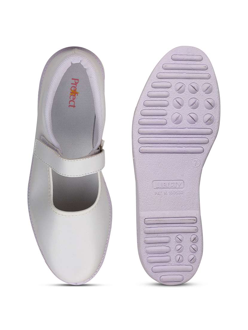 girls solid buckle unfiorm shoes - 22030318 -  Standard Image - 4