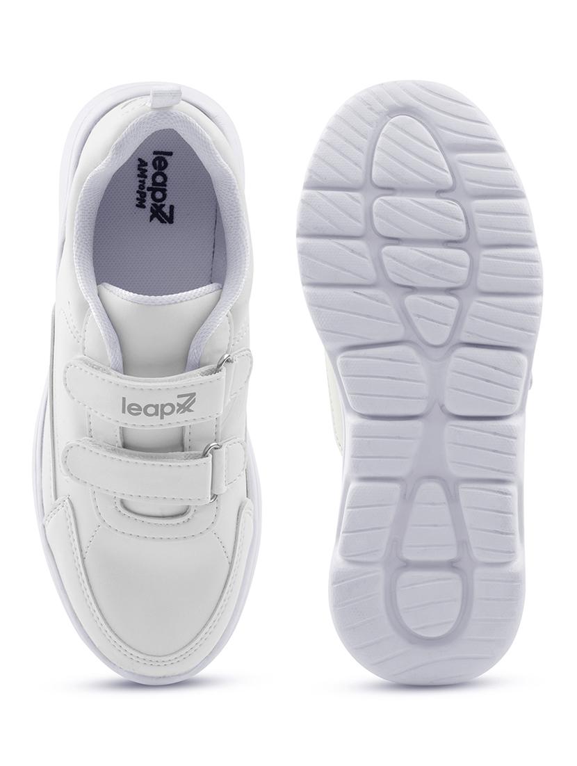boys solid velcro uniform shoes - 22030333 - Standard Image - 4